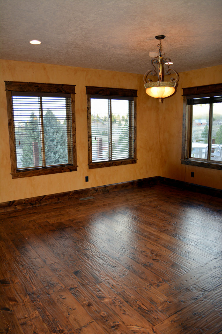 scraped hardwood floor