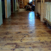 hand scraped prefinished floor