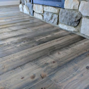 Grey barnwood floor