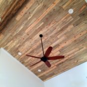 Blue pine ceiling