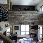 reclaimed wood wall montana