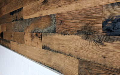 Thinking about a reclaimed wood accent wall?