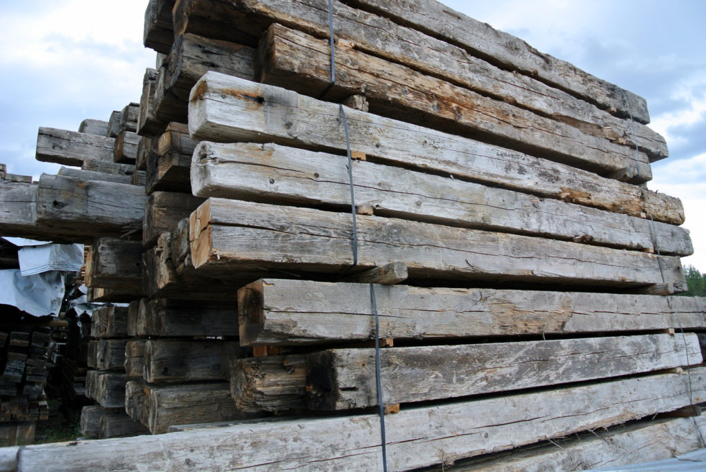Reclaimed River Wood from the Blackfoot River Dam in Montana