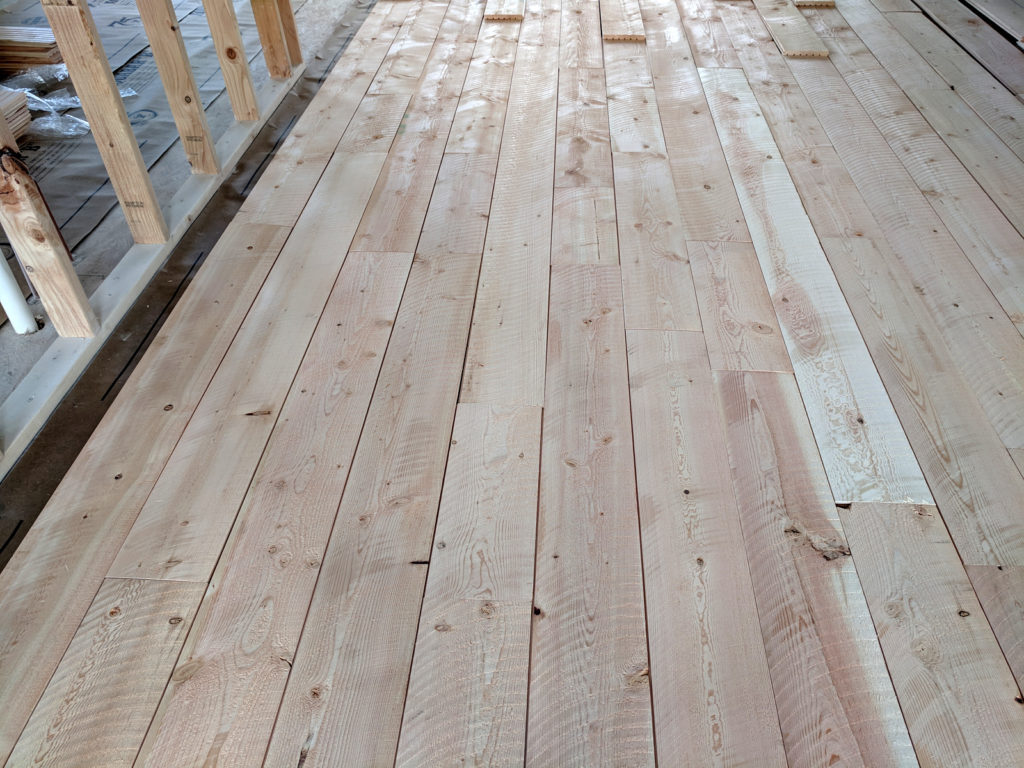 Unfinished Douglas Fir Tongue & Groove Flooring CircleSawn